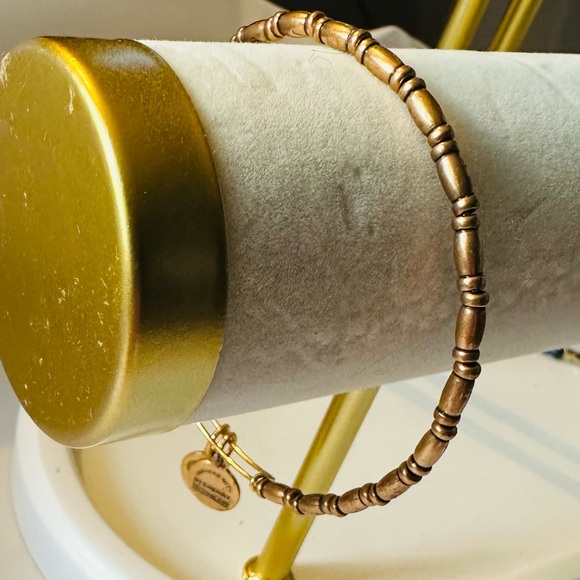 Alex and Ani Bronze Beaded Bracelet - Picture 1 of 3